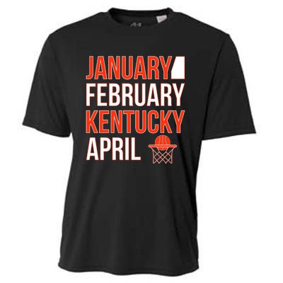 January February Kentucky April Basketball Cooling Performance Crew T-Shirt