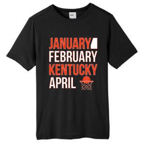 January February Kentucky April Basketball Tall Fusion ChromaSoft Performance T-Shirt