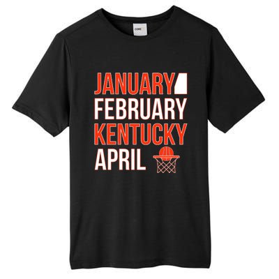 January February Kentucky April Basketball Tall Fusion ChromaSoft Performance T-Shirt