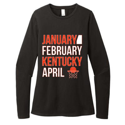 January February Kentucky April Basketball Womens CVC Long Sleeve Shirt