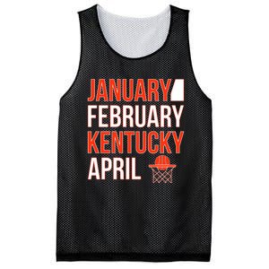 January February Kentucky April Basketball Mesh Reversible Basketball Jersey Tank