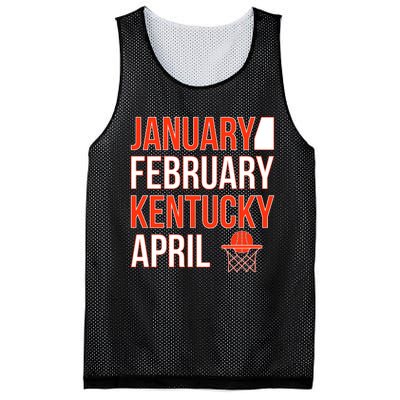 January February Kentucky April Basketball Mesh Reversible Basketball Jersey Tank