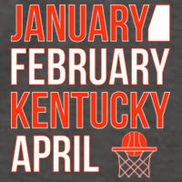 January February Kentucky April Basketball Vector Backpack