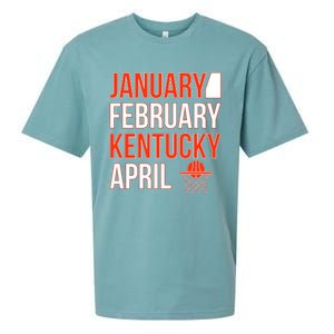 January February Kentucky April Basketball Sueded Cloud Jersey T-Shirt