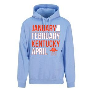 January February Kentucky April Basketball Unisex Surf Hoodie