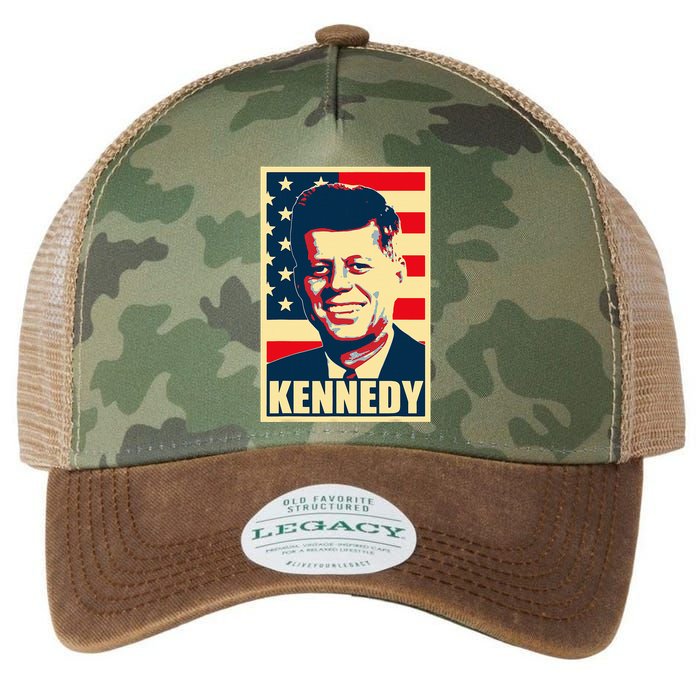 John F Kennedy American Propaganda Poster Legacy Tie Dye Trucker Hat
