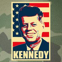 John F Kennedy American Propaganda Poster Legacy Tie Dye Trucker Hat