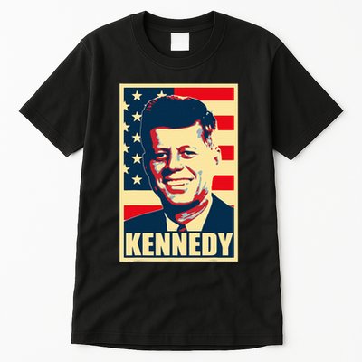 John F Kennedy American Propaganda Poster Tall T-Shirt