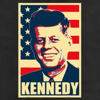 John F Kennedy American Propaganda Poster Adult Drive Performance Visor