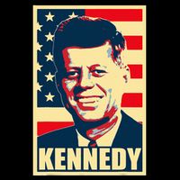 John F Kennedy American Propaganda Poster Flatbill Hat