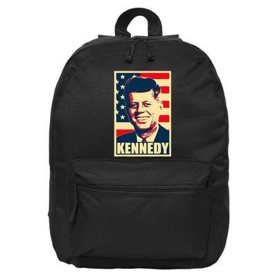 John F Kennedy American Propaganda Poster 16 in Basic Backpack