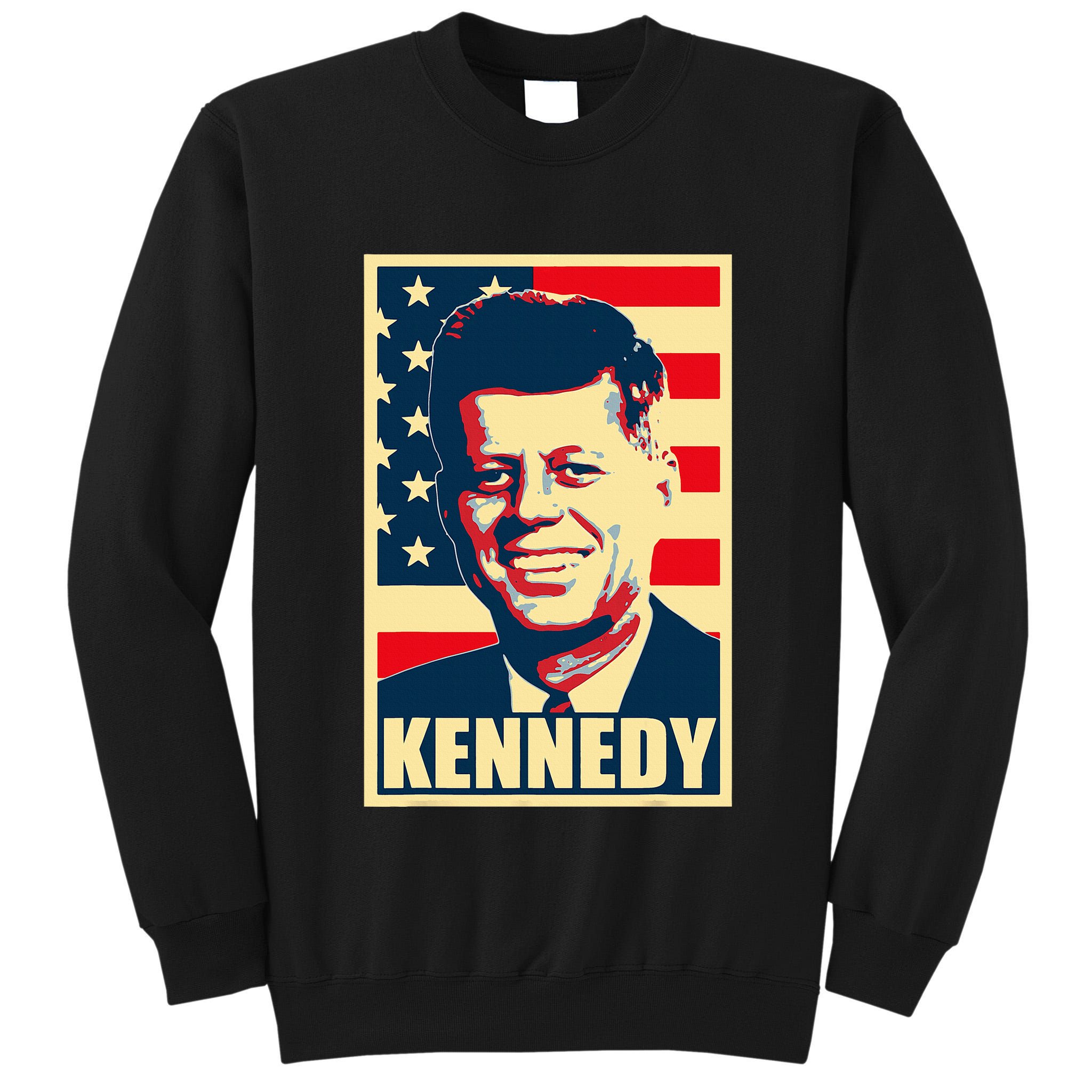 John F Kennedy American Propaganda Poster Tall Sweatshirt