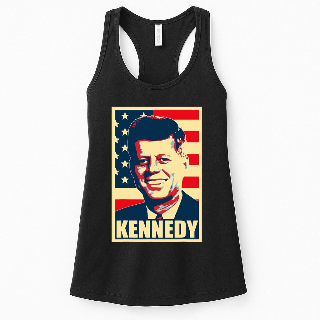 John F Kennedy American Propaganda Poster Womens Tank Top