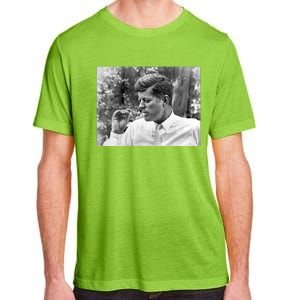 John F Kennedy Smoking Adult ChromaSoft Performance T-Shirt