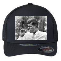 John F Kennedy Smoking Flexfit Unipanel Trucker Cap