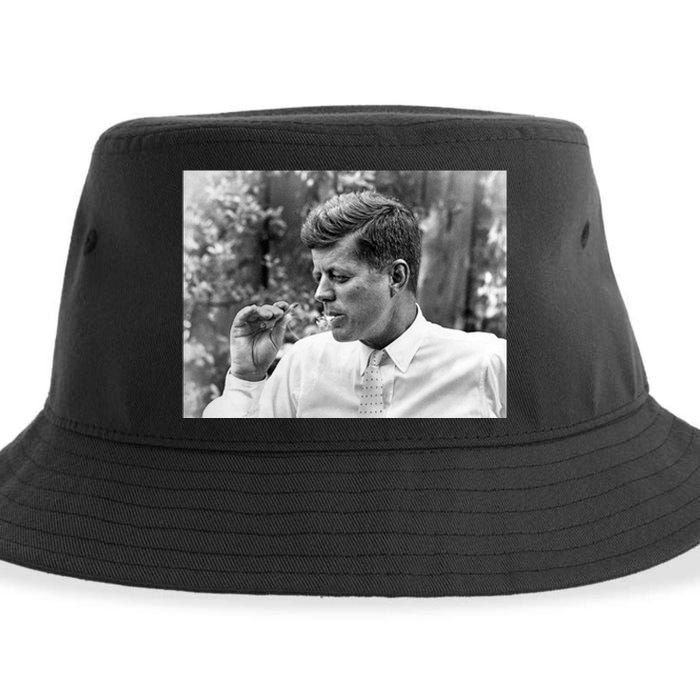 John F Kennedy Smoking Sustainable Bucket Hat