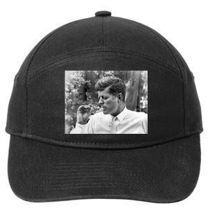 John F Kennedy Smoking 7-Panel Snapback Hat