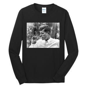 John F Kennedy Smoking Tall Long Sleeve T-Shirt