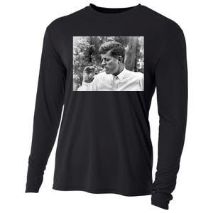 John F Kennedy Smoking Cooling Performance Long Sleeve Crew