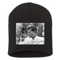 John F Kennedy Smoking Short Acrylic Beanie