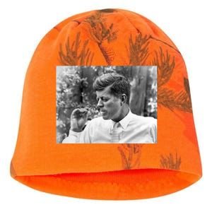 John F Kennedy Smoking Kati - Camo Knit Beanie