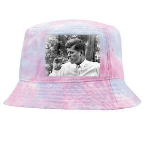 John F Kennedy Smoking Tie-Dyed Bucket Hat