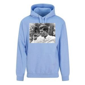 John F Kennedy Smoking Unisex Surf Hoodie