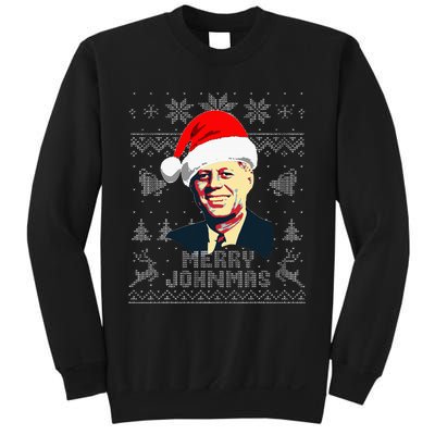 John F Kennedy Jfk Merry Johnmas Funny Christmas Sweatshirt