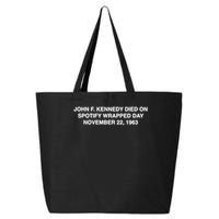 John F Kennedy Died On Spotify Wrapped Day November 22 1963 25L Jumbo Tote