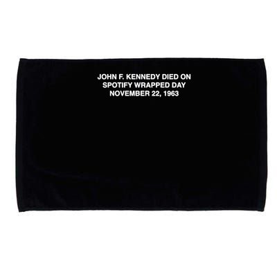 John F Kennedy Died On Spotify Wrapped Day November 22 1963 Microfiber Hand Towel