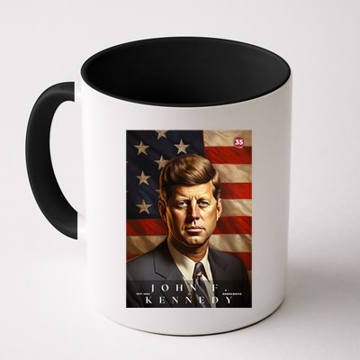 John F. Kennedy 35th President Of The United States Portrait Mug