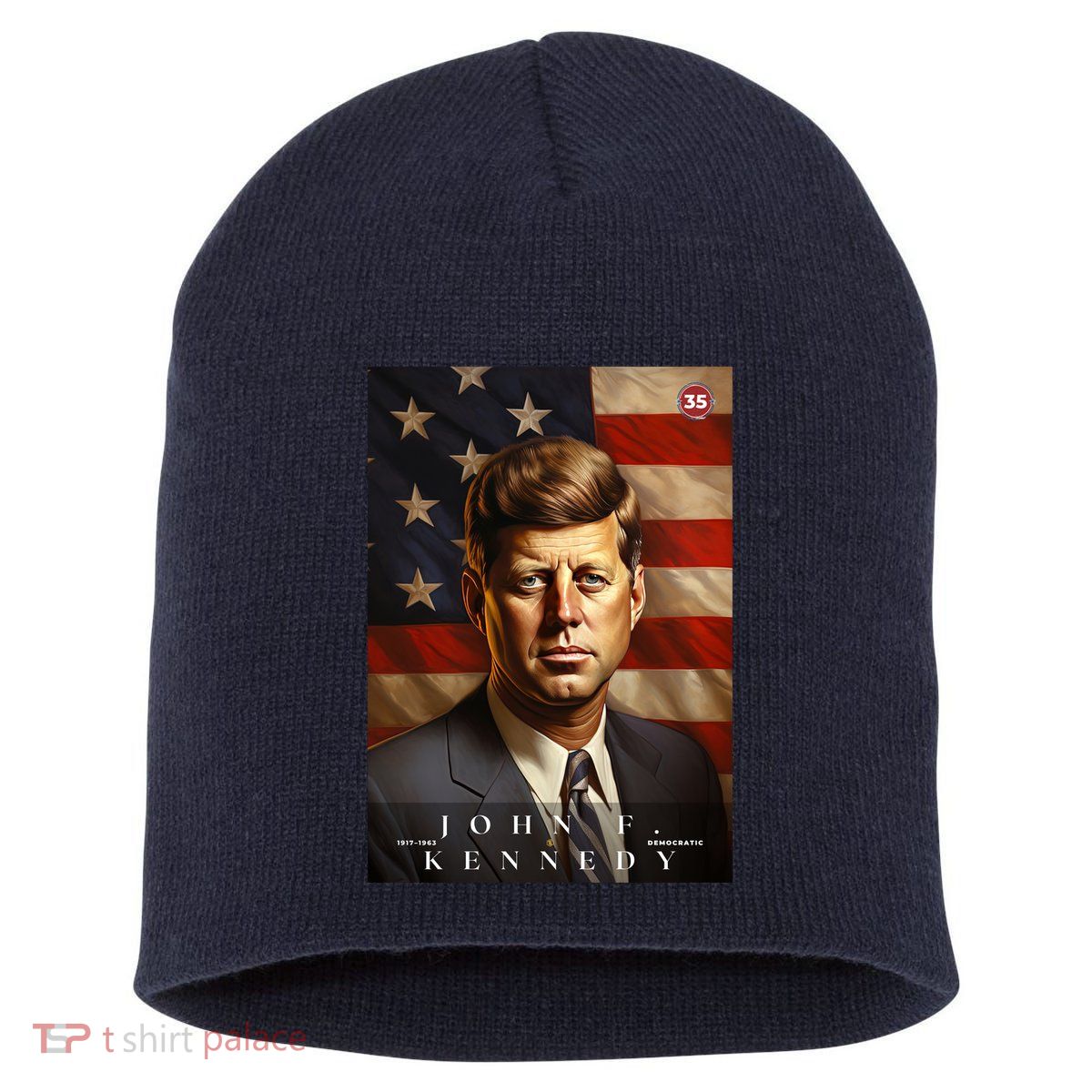 John F. Kennedy 35th President Of The United States Portrait Short Acrylic Beanie