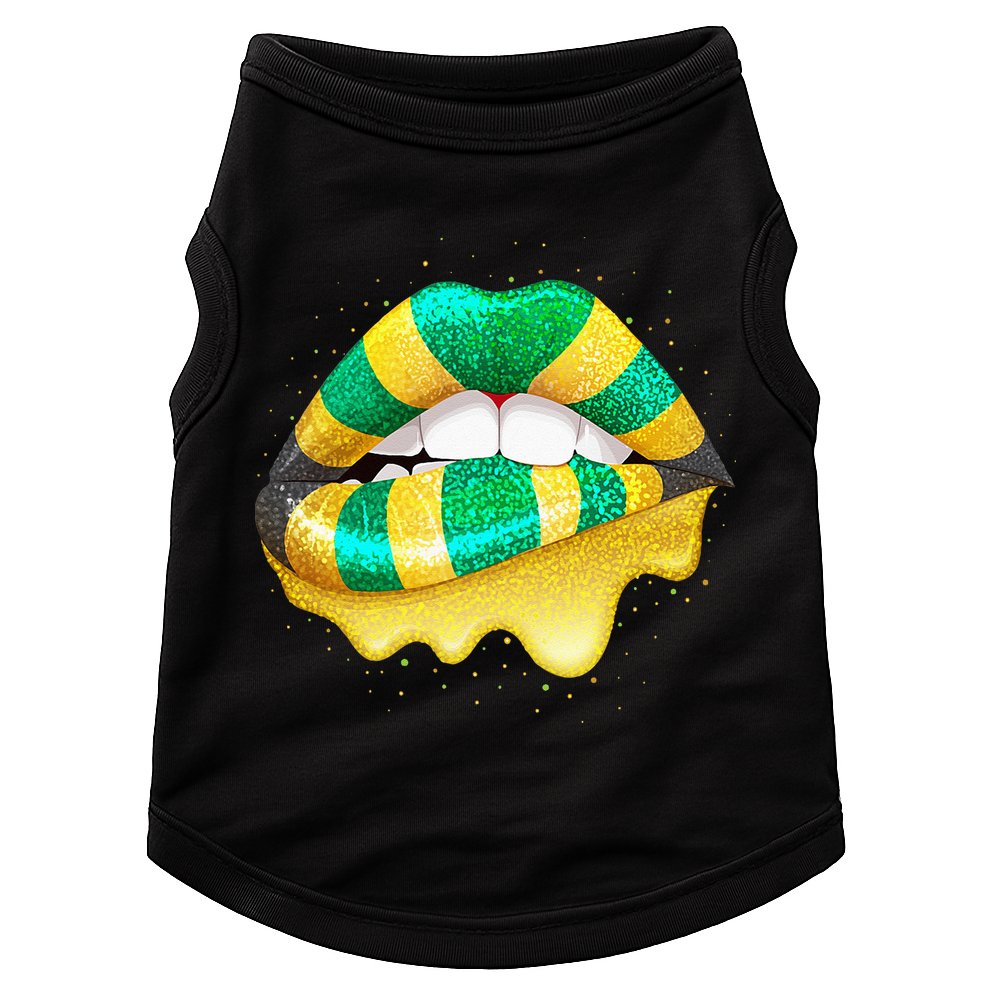 Jamaican Flag Lips Women Jamaica Doggie Tank