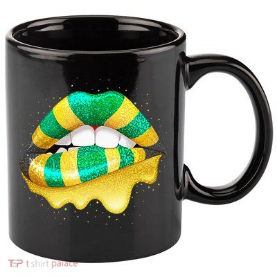 Jamaican Flag Lips Women Jamaica 11oz C Handle Ceramic Mug