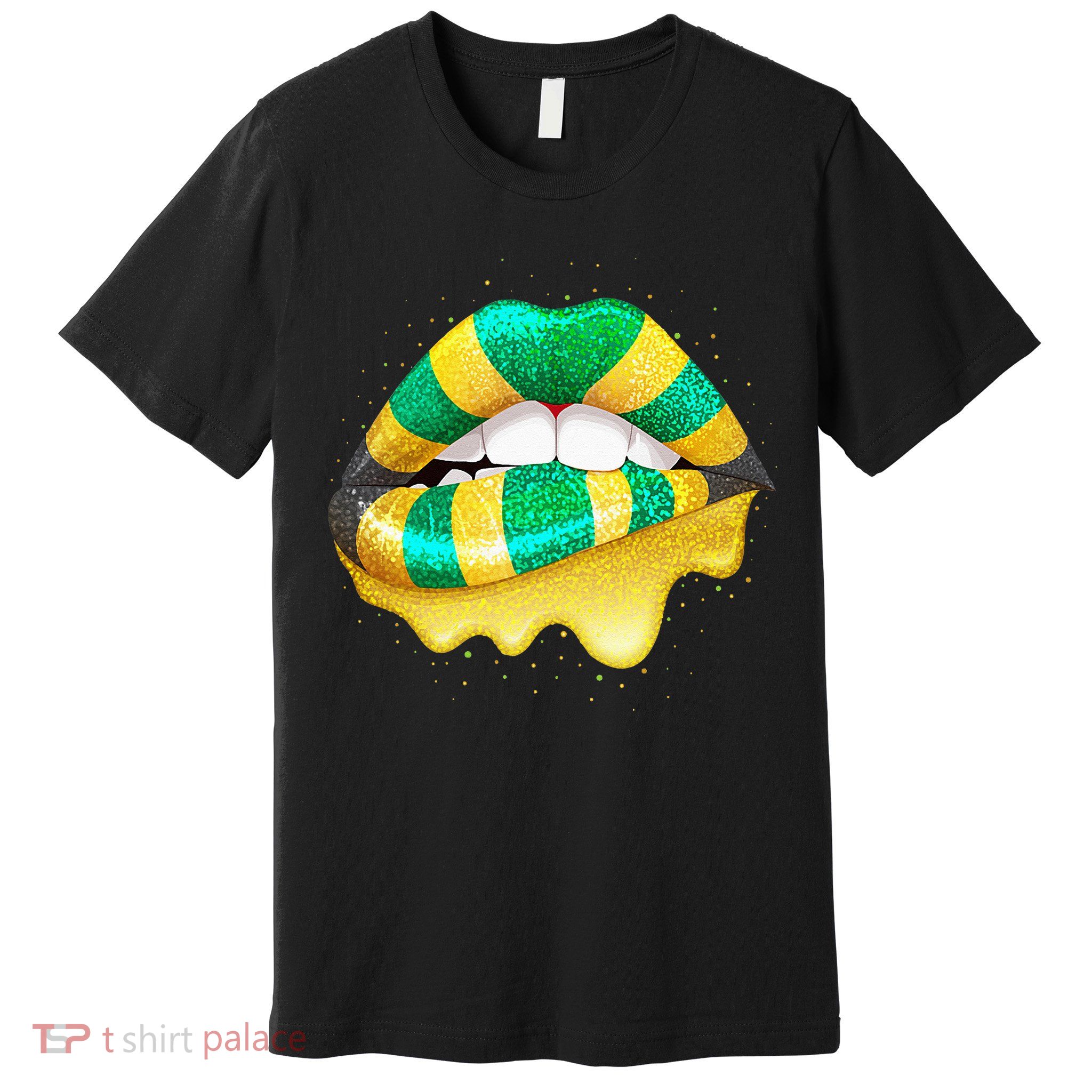 Jamaican Flag Lips Women Jamaica Premium T-Shirt
