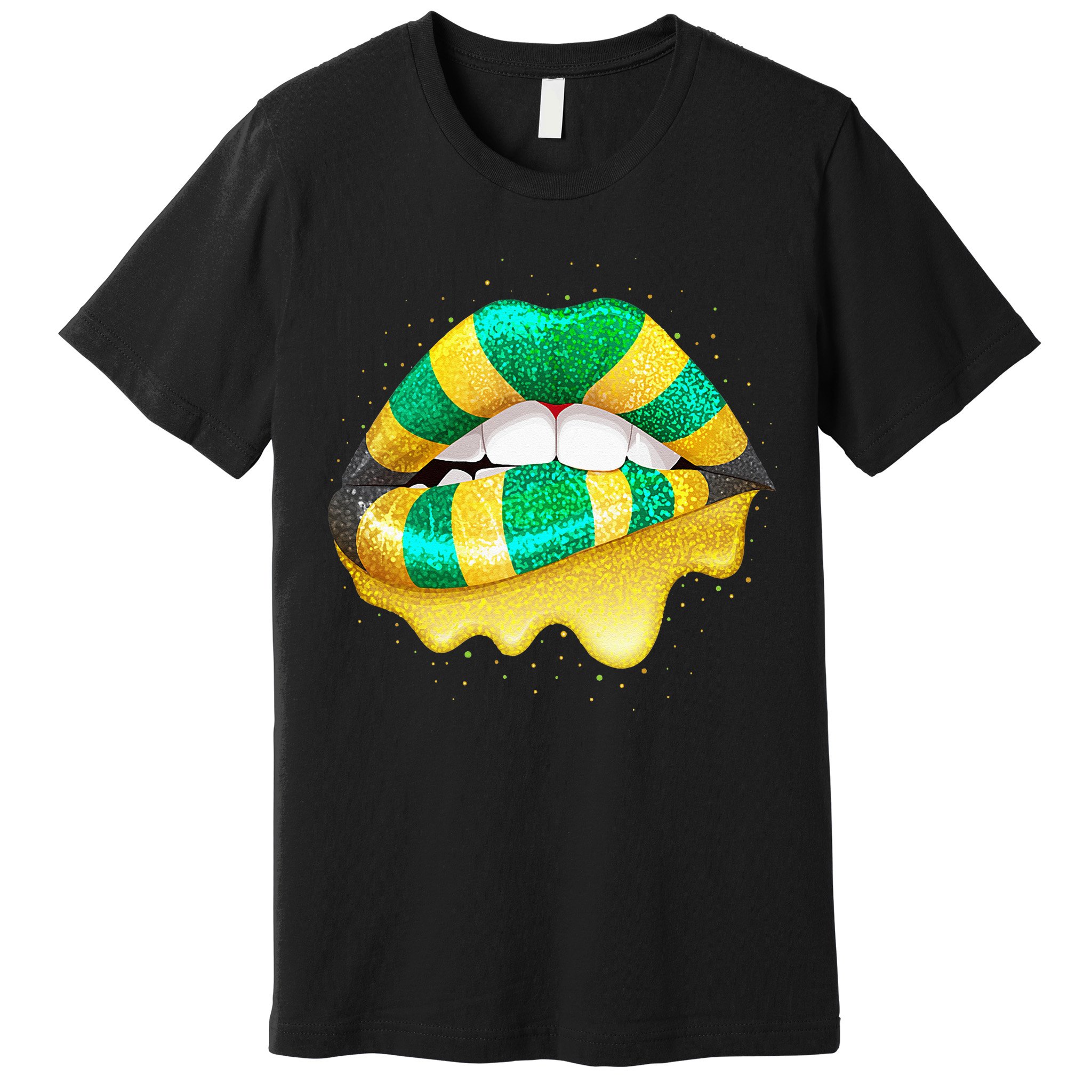 Jamaican Flag Lips Women Jamaica Premium T-Shirt