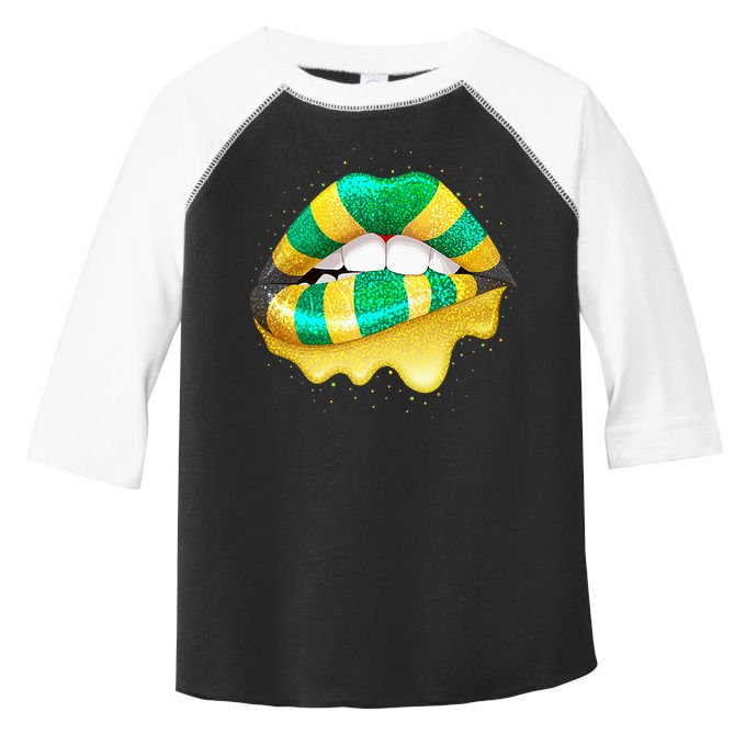 Jamaican Flag Lips Women Jamaica Toddler Fine Jersey T-Shirt