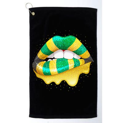 Jamaican Flag Lips Women Jamaica Golf Towel