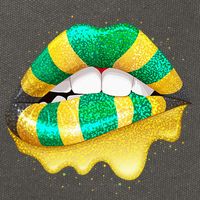 Jamaican Flag Lips Women Jamaica Cotton Canvas Backpack