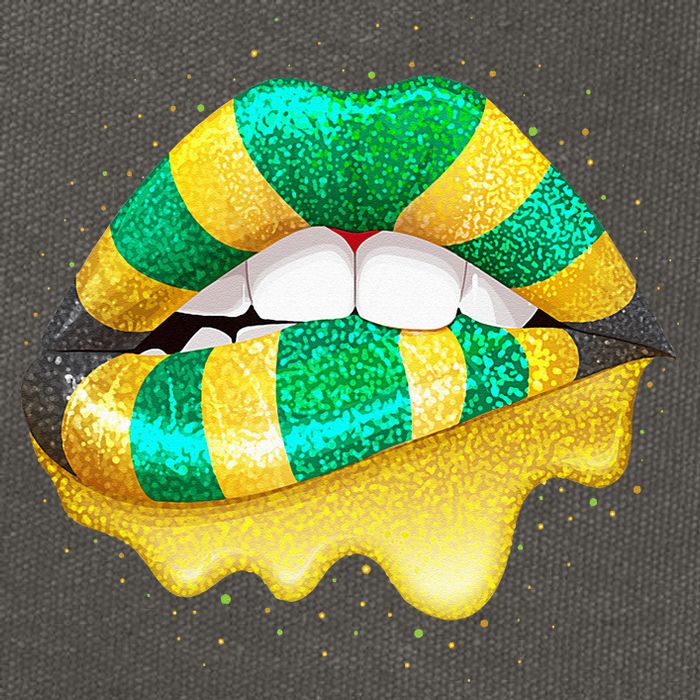 Jamaican Flag Lips Women Jamaica Cotton Canvas Backpack