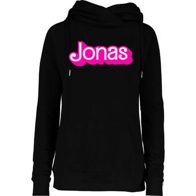 Jonas First Last Family Named  Baby Birthday Womens Funnel Neck Pullover Hood