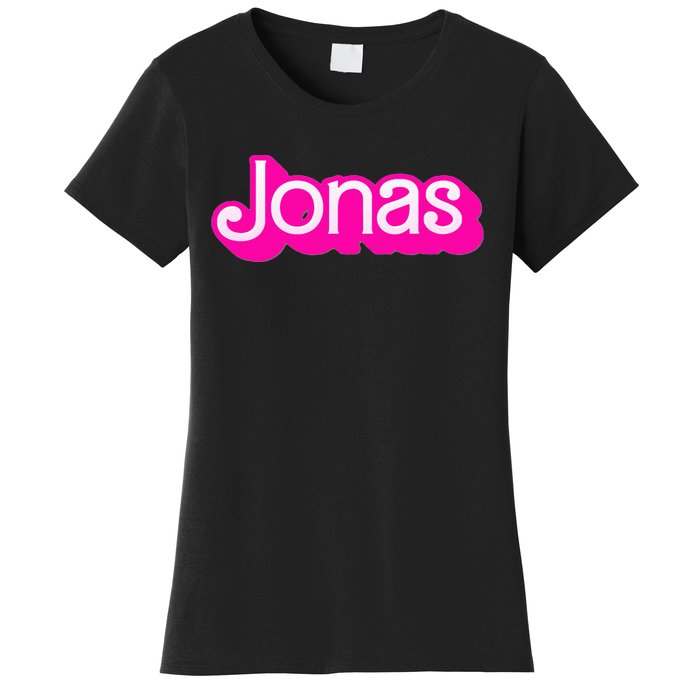 Jonas First Last Family Named  Baby Birthday Women's T-Shirt