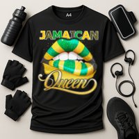 Jamaican Flag Lips  Jamaican Queen Jamaica Cooling Performance Crew T-Shirt