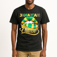 Jamaican Flag Lips  Jamaican Queen Jamaica Tall T-Shirt