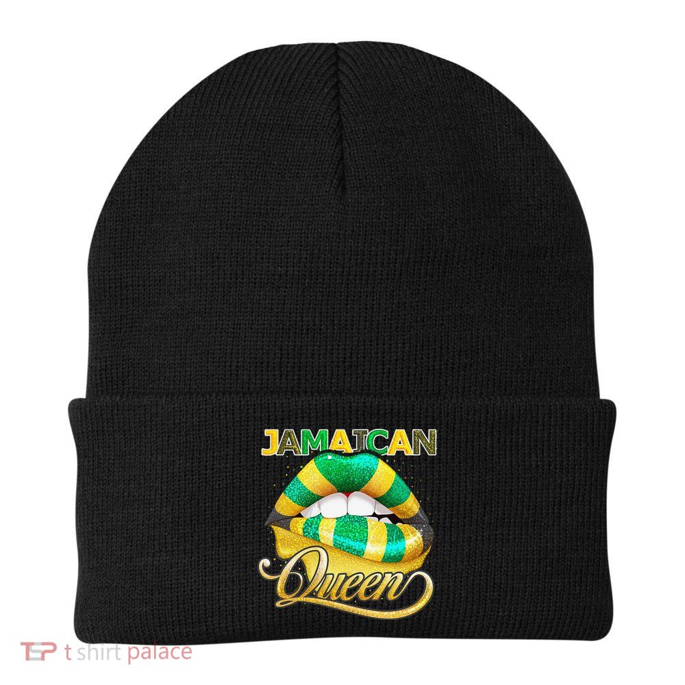 Jamaican Flag Lips  Jamaican Queen Jamaica Beanie