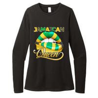 Jamaican Flag Lips  Jamaican Queen Jamaica Womens CVC Long Sleeve Shirt