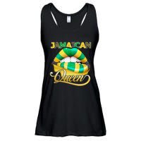 Jamaican Flag Lips  Jamaican Queen Jamaica Ladies Essential Flowy Tank