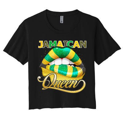 Jamaican Flag Lips  Jamaican Queen Jamaica Crop Top
