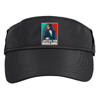 Justice For Mahsa Amini Women Life Freedom Vintage Poster Adult Drive Performance Visor