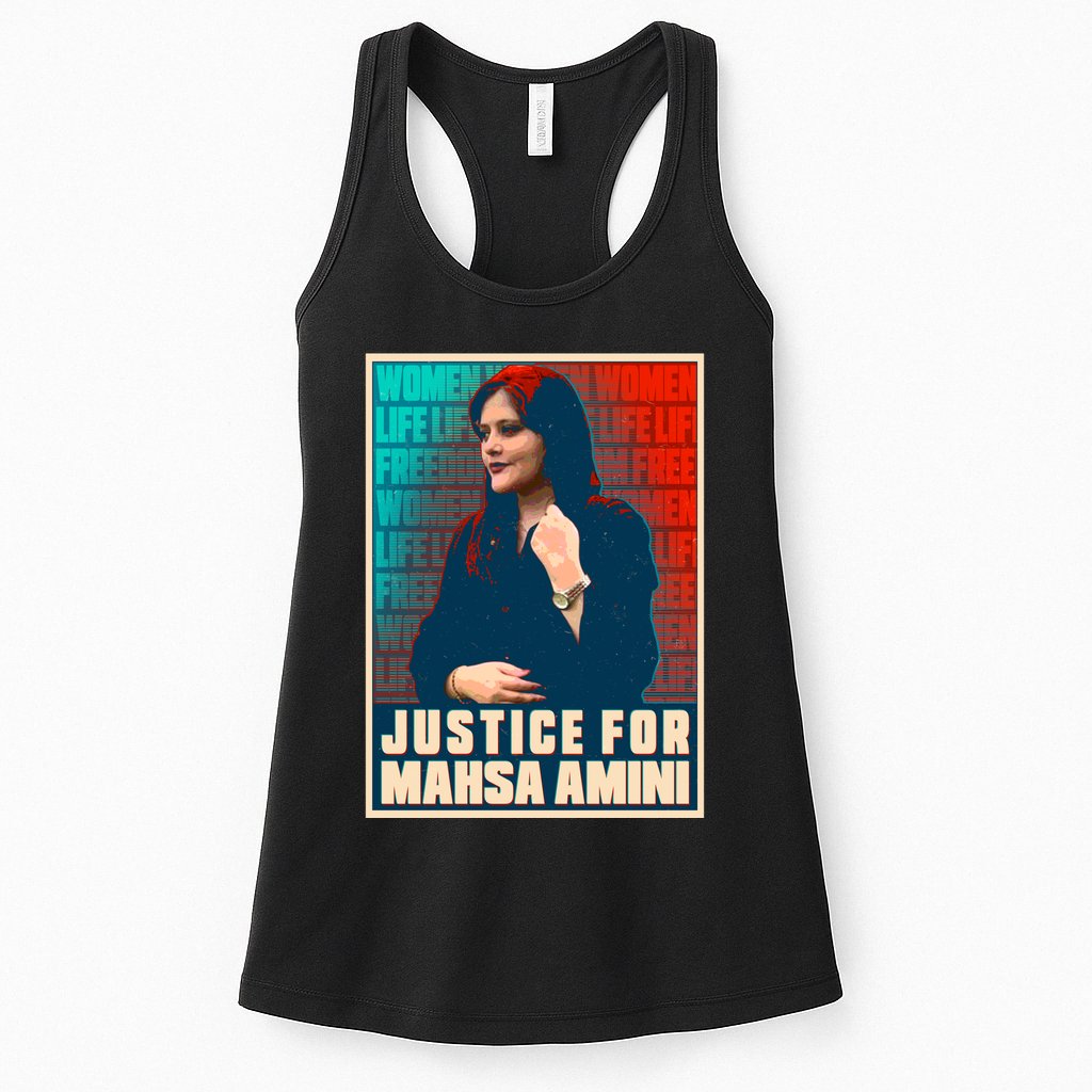 Justice For Mahsa Amini Women Life Freedom Vintage Poster Womens Tank Top